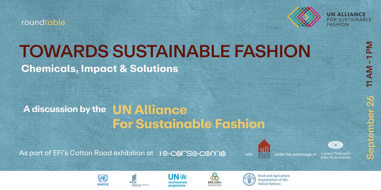 TOWARDS SUSTAINABLE FASHION – 26th September in Milan at 10 Corso Como